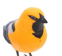 DECHOUS Realistic Bird Singing with Sound and Light Sensor Battery-operated Interactive Plaything for Lifelike Chirping and Textured Design for Early Learning and Wildlife Exploration