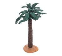 DECHOUS Realistic Miniature Palm Trees for Fairy Gardens Dollhouses Fake Aquatic Plants with Base Model Train Trees Indoor Greenery Decor Lifelike PVC Craft Accessories