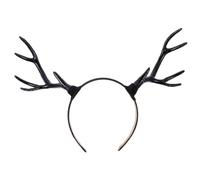 DECHOUS Reindeer Antlers Headband Chic and Unique Black Plastic Xmas Hair Accessories for Christmas Party Supplies Suitable for Xmas Photo Booth Props and Holiday Celebrations