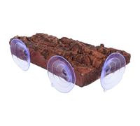 DECHOUS Reptile Basking Platform with Strong Suction for Turtles and Tortoises Multi-functional Dock for Aquariums and Terrariums Natural Texture Turtle Resting and Sunbathing Accessory