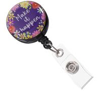 DECHOUS Retractable Nurse Badge Reel with Fastened Back Clip for Instant Access, Portable Abs Badge Holder Suitable for Name Cards and Id Cards, for Nurses and Industry Workers