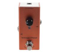 DECHOUS Retro Phase Effector Mini Metal Orange Pedal for Electric Guitar, Phaser Guitar Effects with Indicator Lights for Playing and Recording