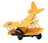 DECHOUS Retro Plane Model Decoration Vintage Metal Airplane Model with Delicate Rustic Design Not Easy to Fade Or Break Unique Creative Home Decor for Household Decoration and Cafes