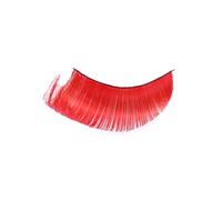 DECHOUS Reusable 2 Pcs Long False Eyelash Fake Lashes Comfortable to Wear Plastic Red Dramatic Eyelashes for Cosmetic Course and Creative Photo Shoot