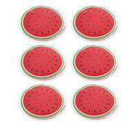 DECHOUS Reusable Cooling Eye Pads 6pcs Small Watermelon Ice Packs for Eye Bag Reducer and Hot Cold Compress Pain Relief for Women’s Skincare