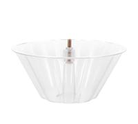 DECHOUS Reusable Range Hood Oil Collecting Cup with 0.48cm Thread, Plastic and Metal round Grease Tray for Cooking and Kitchen, Simple Installation Oil Collector Bowl for Stove Hood