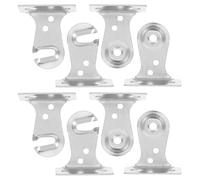 DECHOUS Roller Blind Holders 8-Pair Metal with Screws and Plugs, Understated Style Hardware for Patio and Garden Exterior Roller Shades