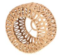 DECHOUS Rope Lampshade Ceiling Lamp Cover Woven Straw Handmade Light Shade 22 X 10Cm for Bar Counter Lighting