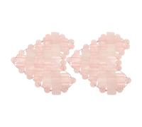 DECHOUS Rose Quartz Eye Mask Heart-shaped Cooling Stone Patch for Eye Relaxation and Puffiness Relief for Sleeping and Facial Massage Therapy