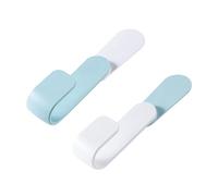 DECHOUS Rotatable Pan Lid Holder Hooks 2pcs Set, Abs Material with Stable Punch Free Installation, Adjustable and Foldable Design, Suitable for Kitchen Cabinet Door to Organize Pot Lids