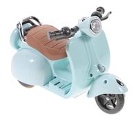 DECHOUS Rotating Hamster Music Blue Motorcycle Plaything with Swinging Luminous Design Plastic Pet Exercise Ornament for Small Rodents
