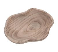 DECHOUS Rustic Wooden Bird Bath Bowl for Outdoor Garden Use, Vintage Style Deep Basin to Attract Pollinators and Provide a Hygienic Water Source for Birds and Wildlife