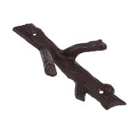 DECHOUS Rustic Wrought Iron Wall Hook Set, Heavy Duty Cast Iron Coat and Hat Hooks with Decorative Twig Design, Wall Mounted Entryway Storage for Hanging Coats, Keys, and Scarves