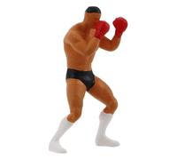 DECHOUS Scale Boxing Figure Model Realistic Miniature Athlete Figurine for Sand Table Model Train Accessories Detailed Craftsmanship Collectible Desktop Decor