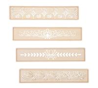 DECHOUS Scroll Pattern Cutout Template Floral Wall Stencil Reusable Painting Templates for DIY Home Decor Botanical Wall Stencil for Porch Signs and Cabinet Decor
