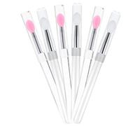 DECHOUS Silicone Lip Brush Makeup Use Lipstick 6pcs Portable Dustproof Covered Lipstick Applicators for Precise Lip Color Application and Mask Spreading, for Travel and Daily Beauty Routin