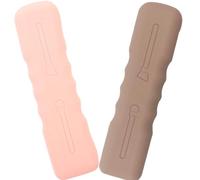 DECHOUS Silicone Makeup Brush Holder Storage Bag 2Pcs with Side Opening for Travel and Daily Use by Women