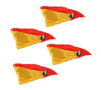 DECHOUS Silk Scarves Attention-grabbing Costume Accessories Color Changing Magic Trick Props 4 Pcs with Bright Colours , Soft Silk Material Random Color for Street and Home Performance