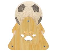 DECHOUS Sisal Cat Scratcher Ball Stand for Indoor Use Solid Wood Construction with Thick Rope Cover Space-saving Furniture Protector for Claw Care Compact Interactive for Cats