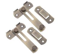 DECHOUS Sliding Barn Door Lock with Auto-Locking Feature 2pcs Stainless Steel Vintage Easy Installation, Protects Door Integrity for Wine Cabinet and Closet Suitable for Kitchen Use