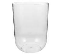 DECHOUS Small 8L Cylindrical Turtle Tank for Beginners, Mini Ecological Aquarium Terrarium with Glass, Desktop Fish Tank Suitable for Home and Office Decor