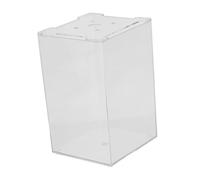 DECHOUS Small Acrylic Betta Fish Tank 13x12x19cm Desktop Miniature Aquarium Box Fish Cylinder for Home and Office Micro Landscape
