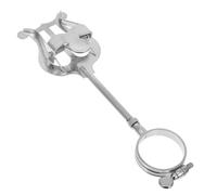 DECHOUS Small Iron Score Stand Music Score Clip Clarinet Supplies Instrument Accessories Silver Workmanship Not Easy to Deform Easy to Carry 6.09x1.81x0.79in Portable Sheet Music Holder