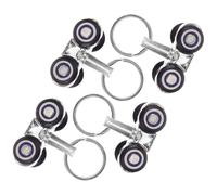 DECHOUS Small Metal Infusion Track Pulley 4Pcs Silent Rollers Infusion Stand Replacement Accessories for Healthcare Use