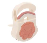 DECHOUS Small White Cat Paw Eyelash Curler Mini Portable Lash Applicator Tool for Travel with Plastic Frame Suitable for Women and On-The-go Makeup