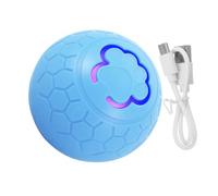 DECHOUS Smart Interactive Dog Ball Rechargeable Bouncing Blue | Abs Tpu Build, Low Noise Operation, for Puppy Use at Home or Travel, Chew Resistant Engaging Play