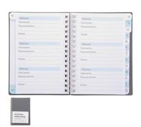 DECHOUS Spiral Password Notebook Small Portable Password Organizer Book A6 with Alphabetical Tabs Made of Pp and Paper with Sleek Stylish Design and Easy to Carry for Home and Office Use