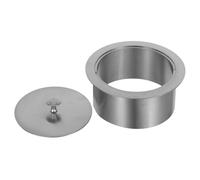 DECHOUS Stainless Steel Countertop Waste Chute Lid, Embedded Round Trash Bin Cover, Recessed Kitchen Trash Can Replacement for Counter Mounted Garbage Bin