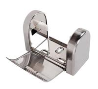 DECHOUS Stainless Steel Tissue Roll Holder for Bathroom, Rectangular Shape with Anti-splashing Water Feature, Easy to Install Silver Toilet Paper Holder Suitable for Bathroom