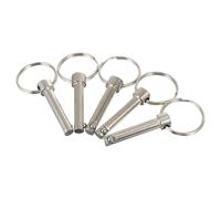 DECHOUS Steel Ball Coupler Pin 5Pcs Quick Release Locking Pins Heavy Duty for Marine Hardware and Shipbuilding Applications