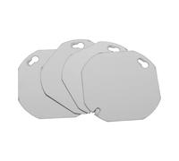 DECHOUS Steel Flat Octagon Electrical Box Cover Plate Stainless Steel Material 4pcs Fits Flush against Wall for Junction Boxes for Managing Electrical Wiring in Office and Home