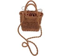 DECHOUS Straw Woven Enough Room for Daily Items with Hollow Design Crossbody Bag for Women Not Easy to Deform or Tear, for Shopping and Summer Use