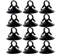 DECHOUS Strong Adhesive Black PVC Suction Cups 40pcs for Windshield Sunshade and Automotive Visor Accessories, Equipped with Cradle and Hooks to Keep Curtains Organized on Glass Panels