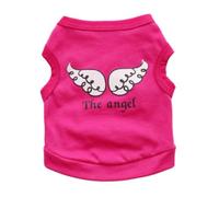 DECHOUS Summer Cotton Dog Vest with Angel Wings Design, Easy to Put and Great for Walking, Stylish and Adorable Puppy Clothes for Summer Walks