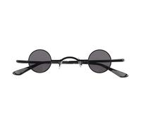DECHOUS Sunglasses Sturdy Design with Metal Circle Frame round Punk Retro and Glass Lenses UV Protection for Men and Women for Special Days and Unique Photo Occasions