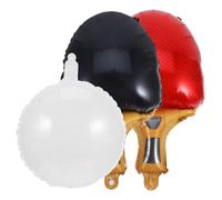 DECHOUS Tennis Balloons Birthday Party Table Decorations Ping Bow Decor Racket Balloon Pong Ball Decoration Tenis Diaper World Supply Aluminum Graduation 1 Set Sports Competition Prop