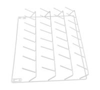 DECHOUS Thread Rack Iron Embroidery Thread Holder Wall Mounted Organizer with Hooks 32-Spool Compact Design Maximizes Space, Large Capacity Sewing Storage for Crafting and Quilting