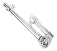 DECHOUS Tom Drum Bracket with Silver Finish Zinc Alloy Material Easy to Install and Remove, Higher Stability for Drum Percussion Instrument for Professional Drummers