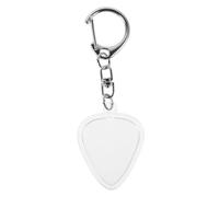 DECHOUS Transparent Guitar Pick Holder Case with Heart Shaped Keychain Clear Storage Box for Standard Picks Portable and Stylish for Guitarists Music Lovers Home Travel and Classroom Use