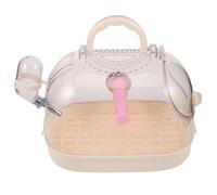 DECHOUS Transparent Parrot Cage with Perch Portable Carrier Small Animal Bird Cage for Parakeets Cockatiels Easy Clean Removable Tray Visibility