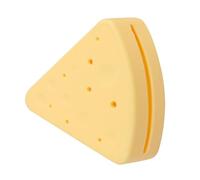 DECHOUS Triangular Silicone Makeup Sponge Box with Ventilated Powder Puff Storage Organizer Cosmetic Puff Case for Travel and Daily Use Compact Yellow Holder for Beauty Sponges