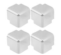 DECHOUS Truck Bed Corner Protector with Sturdy Anti-damage Aluminum Alloy 4pcs Silver Rounded Edge Guards Preventing Cargo Damage and Moisture for Commercial Vehicles and Truck Bodies