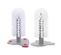 DECHOUS Turtle Shell Brush 2Pcs with Suction Cup Soft Bristle Scrubber for Turtle Tank Cleaning and Tortoise Shell Care in Aquatic Environments