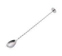 DECHOUS Twisted Bar Spoon with Twisted Middle Cocktail 304 Stainless Steel Swizzle Stick for Better Grip, Easy to Clean, 28cm, for Using with Cocktail Shakers and Entertaining