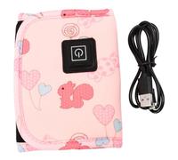 DECHOUS USB Bottle Warmer with Adjustable Temperature, Portable Velvet Insulated Milk Bottle Bag for Travel, Keeps Milk and Water Warm for Babies and Parents Random Color