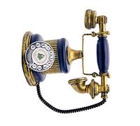 DECHOUS Vintage Ornaments for Shelves Craft Rotating Dial Telephone Booth Retro Desktop Decor Unique Home Adornment